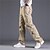baratos Calças Cargo-Homens Calças Cargo Calça cargo Calças Calças Táticas Folgado Perna reta 8 Bolso Côr Camuflagem Conforto Vestível Casual Diário Streetwear à moda Estilo Clássico Verde Cáqui