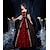 abordables Costumes vintage et anciens-Gothique Victoriens Inspiré du vintage Epoque Médiévale Robe Costume de fête Robe de bal Princesse Shakespeare Femme Robe de Soirée Halloween Soirée Mascarade Robe