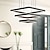 voordelige Lijnontwerp-80 cm led hanglamp kroonluchter gelaagde moderne luxe nordic lampen vierkante woonkamer