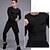 billige Løbe T-shirts og tanktops-Herre Kompressions Trøje Løbe-T-shirt Langærmet Baselag Atletisk atletiktøj Efterår Ensfarvet Spandex Hurtigtørrende Svedreducerende Power flex Åndbart Løbe Træning Bodybuilding Sportstøj Sportstøj