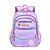 cheap Kids&#039; Bags-Girls&#039; School Bag Bookbag Functional Backpack School Floral Print Nylon Adjustable Large Capacity Waterproof Zipper Pink Fuchsia