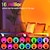 voordelige Slimme Decoratieve Lichten-LED Slimme Lamp Sunset Rainbow Projectorlamp RGB Vloerlamp met Bluetooth en Tuya App Afstandsbediening Live Achtergrond Sfeervolle Zonsondergang Verlichting