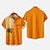 preiswerte Hawaiihemden mit Revers für Herren-Herren Hemd Hawaiihemd Sommerhemd Kokosnussbaum Grafik-Drucke Umlegekragen Aprikose Gelb Rote Purpur Orange Outdoor Strasse Kurze Ärmel Bedruckt Button-Down Bekleidung Tropisch Modisch Hawaiianisch