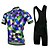 cheap Men&#039;s Clothing Sets-21Grams Men&#039;s Cycling Jersey with Bib Shorts Short Sleeve Road Bike Cycling Yellow Multi color Royal Blue Rainbow Bike Breathable Quick Dry Lycra Sports Rainbow Patterned Geometic Clothing Apparel