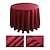 preiswerte Tischdecken-Hochzeitsdekor-Tischdecke, rot, runder Tischdeckenbezug für Hotelrestaurants, Tischdecke für Ernte, Weihnachtsfeiertage, Winter und Partys