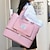 cheap Travel Bags-Women&#039;s Tote Travel Bag Top Handle Bag Gym Bag Oxford Cloth Shopping Daily Holiday Zipper Tiered Large Capacity Solid Color Black Pink Blue