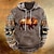 cheap Men&#039;s Pullover Hoodies-Men&#039;s Pullover Hoodie Sweatshirt White &amp; Green Black Red Blue Brown Hooded Animal Bohemian Style Graphic Prints Print Daily Sports 3D Print Streetwear Designer Basic Spring &amp;  Fall Clothing Apparel
