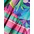 cheap Women&#039;s Dresses-Women&#039;s Colorful V Neck Patchwork Casual Dress Swing Dress Long Dress Maxi Dress Long Sleeve Geometric Print Winter Fall Spring Fashion Weekend 2023 S M L XL 2XL 3XL