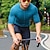 billige Trøjer til mænd-21Grams Herre Cykeltrøje Kortærmet Cykel Toppe med 3 baglommer Bjerg Cykling Vej Cykling Åndbart Svedtransporende Hurtigtørrende Refleksbånd Skovgrøn Sort Hvid Polyester Sport Tøj
