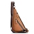 cheap Men&#039;s Bags-Men&#039;s Crossbody Bag Shoulder Bag Mobile Phone Bag Chest Bag Leather Cowhide Outdoor Daily Holiday Buckle Zipper Waterproof Solid Color Quilted Camel Brown