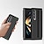 abordables Carcasas Samsung-teléfono Funda Para Samsung galaxia Z Flip 4 Z Fold 5 Funda Completa Marco Antigolpes Dar la vuelta Protector de cuerpo completo Color sólido TPU