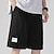 cheap Casual Shorts-Men&#039;s Athletic Shorts Active Shorts Casual Shorts Pocket Drawstring Elastic Waist Plain Comfort Quick Dry Outdoor Daily Going out Fashion Streetwear Black White