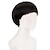 cheap Mens Wigs-Short Black Cosplay Wig-1960s Men Synthetic Bowl Cut Mushroom Hair Anime Wigs for Movie Party Halloween Christmas Costume wig