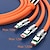 abordables Cables para móviles-Cable de carga múltiple 3,9 pies USB A a Lightning / micro / USB C 6 A Cable de Carga Carga rápida 3 en 1 Gel de sílice líquido Para Samsung Xiaomi Huawei Accesorio para Teléfono Móvil