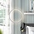 billiga Belysning för köksön-2st 20cm led taklampa cirkeldesign sänglampa aluminiummålad finish svart vit ram för sovrumsingång matsal modern 110-120v 220-240v 10w