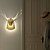 billige Fluktmonterte vegglamper-led vegglamper sconces origami hjort hode dekorativt led hvit messing matt svart aluminium vegglampe for barnerom stue soverom studierom kontor 110-240v