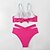 cheap Bikini Sets-Women&#039;s Swimwear Bikini Normal Swimsuit Color Block 2 Piece Printing Orange Bathing Suits Summer Sports