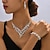 ieftine Seturi de Bijuterii-Seturi de bijuterii de mireasă 1set Imitație de Perle Diamante Artificiale 1 Colier 1 Brățară Cercei Pentru femei Elegant European Franjuri Set de bijuterii Pentru Nuntă Aniversare Petrecere / Seară