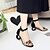 cheap Women&#039;s Sandals-Women&#039;s Sandals Fantasy Shoes Ankle Strap Sandals Wedding Party Daily Wedding Sneakers Summer Buckle Sculptural Heel Ankle Strap Heel Open Toe Elegant Suede Screen Color Black Yellow