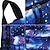 levne Batohy-Pánské Dámské batoh Školní taška 3D Škola Venkovní Denní Galaxie Kočka Plátno Velká kapacita Voděodolný Odolné Grafika Černá Rubínově červená Vodní modrá