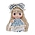cheap Dolls-Ddung Temperament Elegant Blue Vintage Dolls, Confused Dress-Up Doll Gift Box, Including 9 Rich Accessories, Reusable Toy Set, A Gift for Girls Over 3 Years Old!