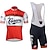 cheap Men&#039;s Clothing Sets-21Grams Men&#039;s Cycling Jersey with Bib Shorts Short Sleeve Mountain Bike MTB Road Bike Cycling Black Red Dark Green Italy National Flag Bike Clothing Suit UV Protection Breathable Anatomic Design