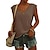 cheap Tank Tops-Women&#039;s Tank Top Wine Red Black White Plain Daily Going out Sleeveless V Neck Basic Casual S