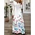 cheap Print Dresses-Women&#039;s A Line Dress Floral Pure Color Lace Ruched V Neck Maxi long Dress Casual Daily Vacation Long Sleeve Summer Spring