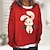 billige nyhed sjove hættetrøjer &amp; t-shirts-Dyr Kanin Bunny Sweatshirt Trøje med rund hals Anime 3D Klassisk Gadestil Til Dame Voksne 3D-udskrivning Afslappet / Hverdag