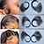 cheap Closure &amp; Frontal-HD Baby Hair Lace Closure Strips Curly 6 Pcs Natural Baby Hair Edge Piece For 13x4 13x6 360 Lace Front Human Hair Wigs For Women