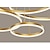 billige Cirkeldesign-60 cm cirkel design linje design geometriske former vedhæng lys metal lagdelt kunstnerisk moderne enkel stil malet finish kunstnerisk led 110-240 v
