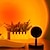 olcso Naplementét vetítő lámpa-sunset projektor lámpa usb tápellátású szivárványos naplemente atmoszféra lámpa 180 fok