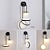 levne Nástěnná LED svítidla-lightinthebox led nástěnná svítidla 13w led lampa černá moderní jednoduchost kreativní vnitřní osvětlení nástěnná světla otočení o 180 stupňů pro ložnici obývací pokoj kancelář chodba