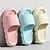 abordables Accueil Pantoufles-pantoufles de nuage de plate-forme pour femmes couleur unie bout ouvert chaussures de diapositives antidérapantes chaussures de salle de bain d&#039;intérieur