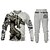 cheap Men&#039;s Printed Hoodie Outfits-Men&#039;s Tracksuit Hoodies Set White Hooded Graphic Dragon 2 Piece Print Sports &amp; Outdoor Casual Sports 3D Print Basic Streetwear Designer Fall Spring Clothing Apparel Hoodies Sweatshirts