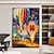 cheap Landscape Paintings-Handmade Hand Painted Oil Painting Wall Modern Abstract Hot Air Balloon Painting Pattle Knife Art Canvas Painting Home Decoration Decor Rolled Canvas No Frame Unstretched