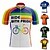 abordables Maillots Hombre-21Grams Hombre Maillot de Ciclismo Manga Corta Bicicleta Camiseta con 3 bolsillos traseros MTB Bicicleta Montaña Ciclismo Carretera Transpirable Suave Secado rápido Bolsillo trasero Negro Blanco
