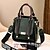 cheap Handbag &amp; Totes-Women&#039;s Handbag Crossbody Bag PU Leather Office Daily Zipper Solid Color Maroon caramel colour Black