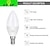 billige LED-stearinlys-5stk 6 W LED-stearinlyspærer 450 lm E14 C37 12 LED Perler SMD 2835 Varm hvid Kold hvid 220-240 V / RoHs / CE