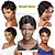 cheap Synthetic Wig-Short Finger Wave Wig Curly 2# Black Cute Nuna Wig Real Retro African Wigs for Mommy Wig Curly Short Synthetic Wig Looks Natural