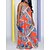 cheap Maxi Dresses-Women&#039;s Slip Dress Boho Dress Print Dress Long Dress Maxi Dress Streetwear Casual Floral Striped Tribal Backless Print Outdoor Daily Vacation Strap Sleeveless Dress Regular Fit Pink Red Blue Spring