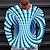 cheap Men&#039;s 3D Tee-Men&#039;s T shirt Tee Optical Illusion Graphic Prints Crew Neck A B C D E 3D Print Outdoor Street Long Sleeve Print Clothing Apparel Basic Sports Designer Casual