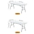 billige havemøbelbetræk-stretch spandex borddæksel til standard klapborde - universel rektangulært monteret dugebeskytter til bryllup, banket og fest