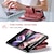 billige Samsung-etui-telefon Etui Til Samsung Galaxy Z Fold 5 Z Fold 4 Z Fold 3 Lommebok-kortveske Flipp Glidelås Helkroppsbeskyttende Kontor / Bedrift PU lær
