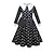 cheap Movie &amp; TV Theme Costumes-Wednesday Addams Addams family Wednesday Flapper Dress Dress Girls&#039; Movie Cosplay Active Cute Black Dress Children&#039;s Day Masquerade Polyester World Book Day Costumes