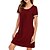 cheap Casual Dresses-Women&#039;s T Shirt Dress Tee Dress Shift Dress Casual Cozy Mini Dress Solid Colored Patchwork Round Neck Home Lounge Black Wine 2023 Summer Spring S M L XL