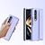 זול מארז סמסונג-טלפון מגן עבור סמסונג גלקסי Z Flip 4 Z Fold 5 כיסוי עם מכסה מסגרת באמפר נפתח-נסגר מגן גוף מלא אחיד TPU