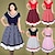 voordelige Historische &amp; vintage kostuums-stippen retro vintage jaren 1950 cocktailjurk vintage jurk jurk flare jurk knielengte plus size dames volwassenen jurk zomer