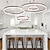 levne Lustry-1-světelný led 60w kruhový designový lustr/ led moderní závěsná svítidla do obývacího pokoje kavárna pokoj s možností stmívání pouze pomocí dálkového ovládání