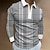 cheap Men&#039;s 3D Zipper Polo-Men&#039;s Polo Shirt Zip Polo Golf Shirt Graphic Prints Turndown Black White Khaki Gray Outdoor Street Long Sleeve Zipper Print Clothing Apparel Fashion Streetwear Designer Soft